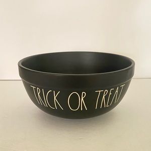 NEW Rae Dunn Black Halloween Mixing Bowl Ceramic